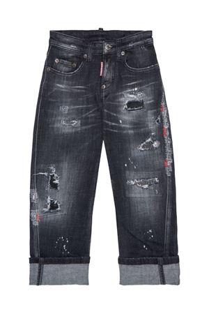 jeans in cotone nero DSQUARED KIDS | DQ04B1D0AFYDQ02